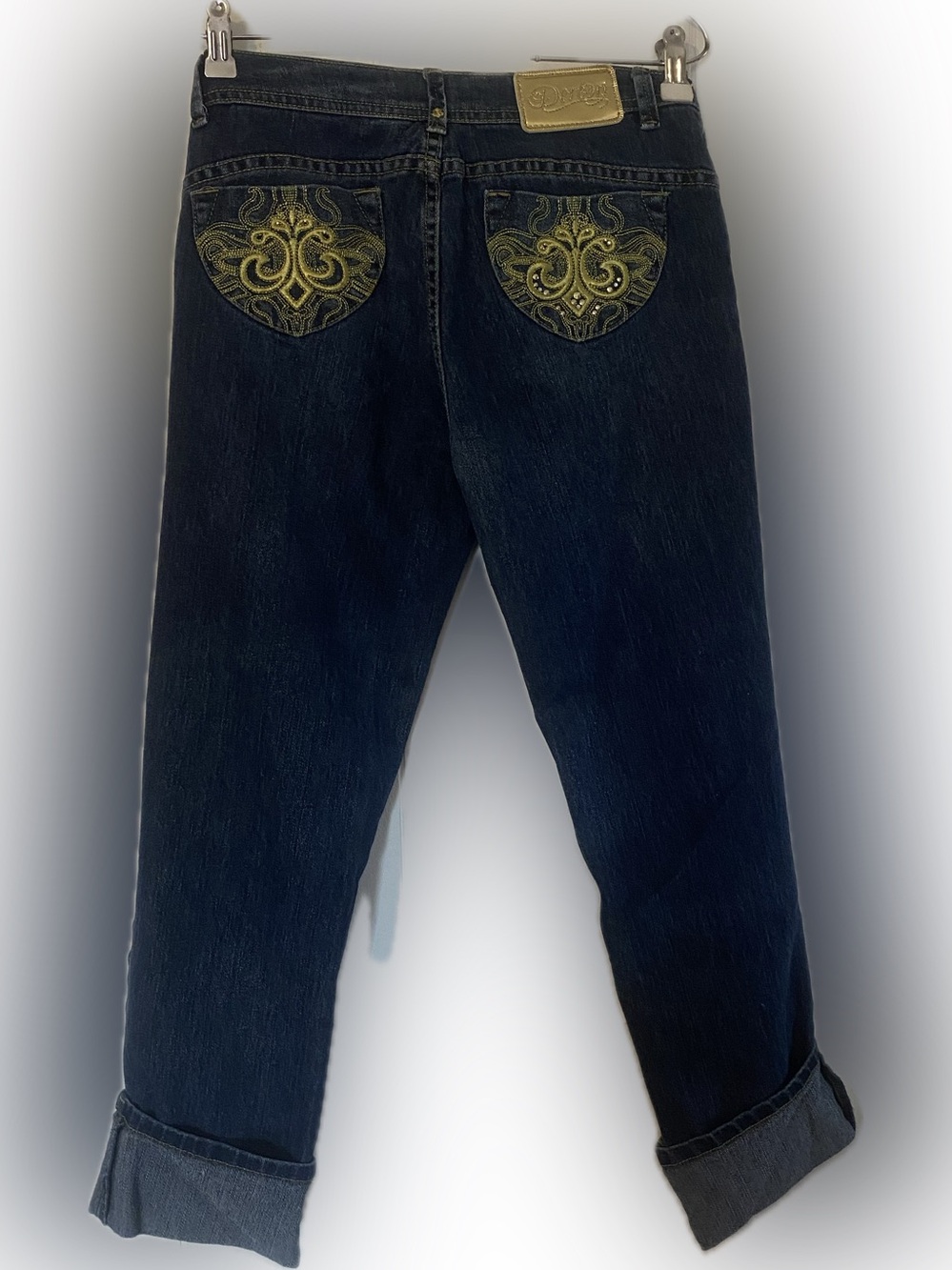 Dereon blue & gold jeans